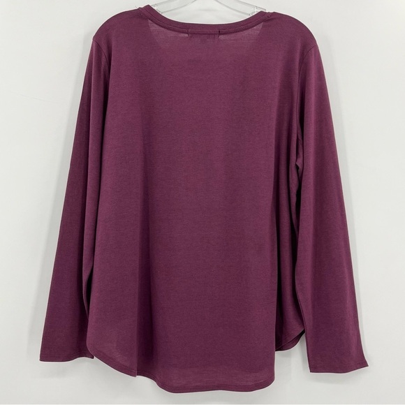 NWT State of Mine Plum Autumn Graphic Long Sleeve Crewneck Tee XL - Picture 2 of 7